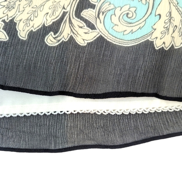 Anthropologie Moulinette Soeurs Silk Trapeze Swing Dress Womens 2 Floral Black - Picture 14 of 16